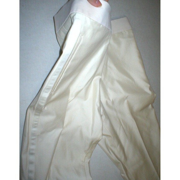New NWT 54 Mens Tuxedo Suit Pants Jacket 44 Italy Valentino Cream White Designer - Picture 8 of 12